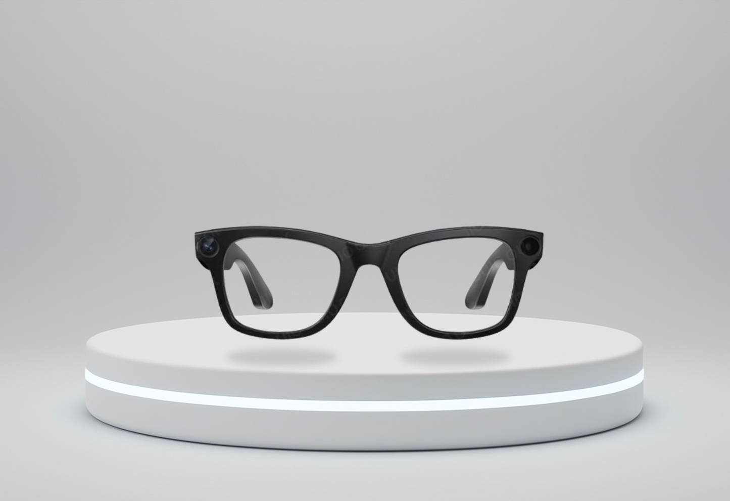 Lunettes Intelligentes (Noir verres claires) I VisionIA