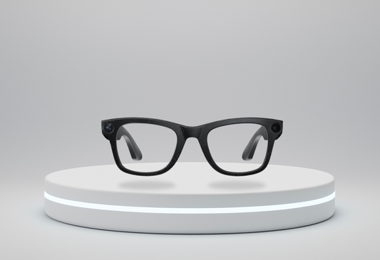 Lunettes Intelligentes (Noir verres claires) I VisionIA