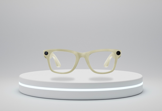 Lunettes Intelligentes (Beige verres claires) I VisionIA