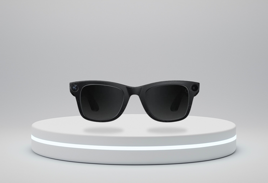 Lunettes Intelligentes (Noir verres foncés) I VisionIA