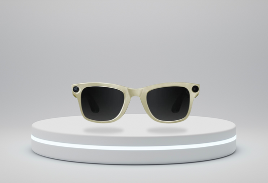 Lunettes Intelligentes (Beige verres foncés) I VisionIA